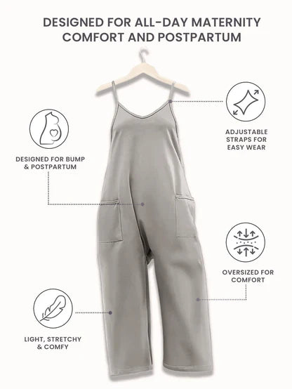 Solia – V-Neck Maternity Jumpsuit