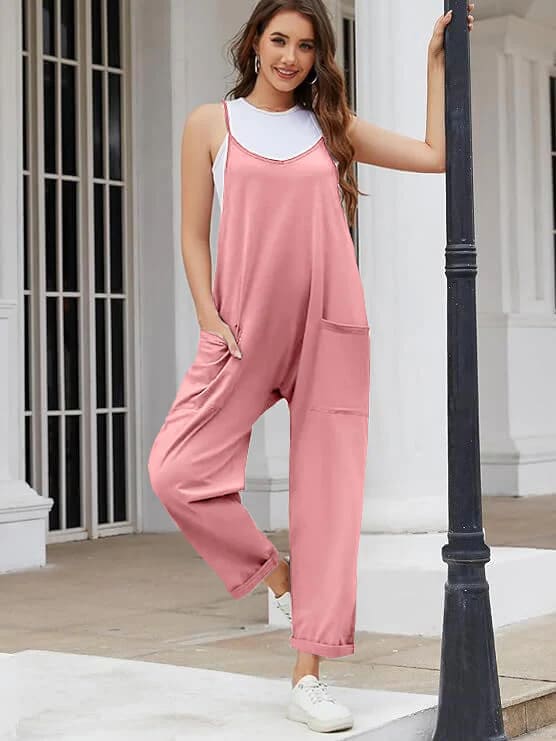 Solia – V-Neck Maternity Jumpsuit