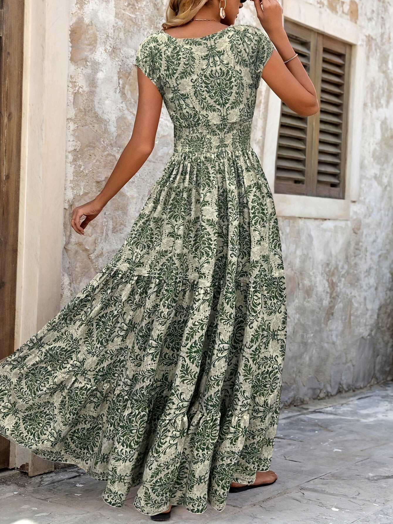 Selira – Boho Patchwork Maxi Dress