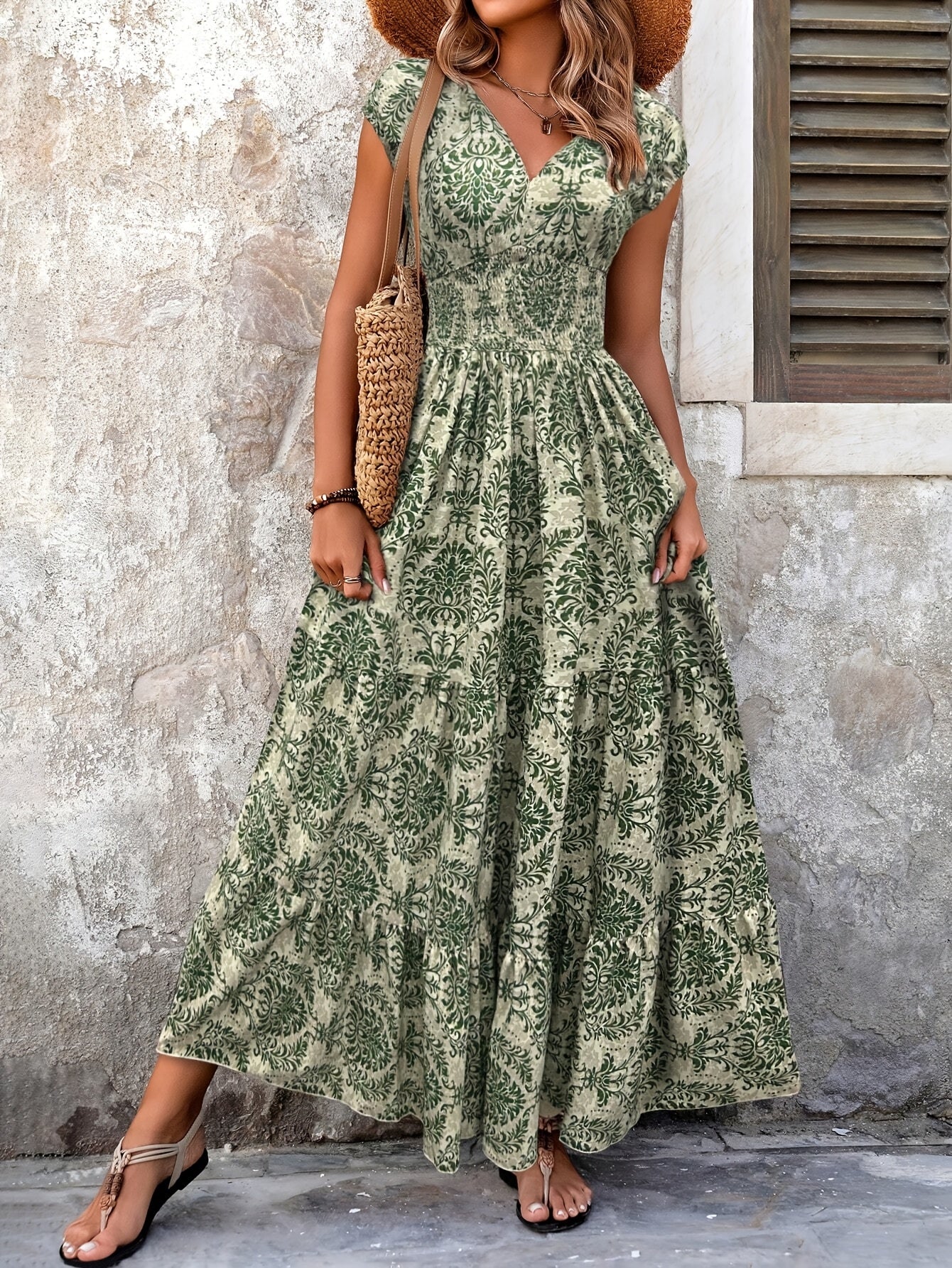 Selira – Boho Patchwork Maxi Dress