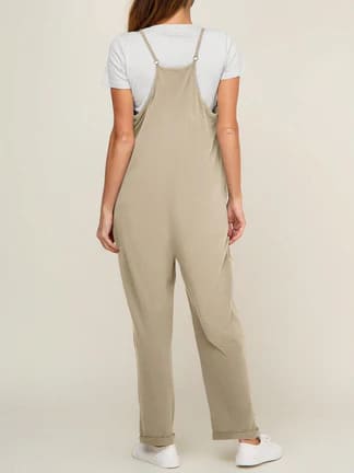 Solia – V-Neck Maternity Jumpsuit