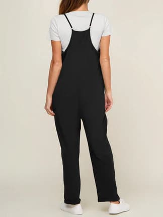 Solia – V-Neck Maternity Jumpsuit