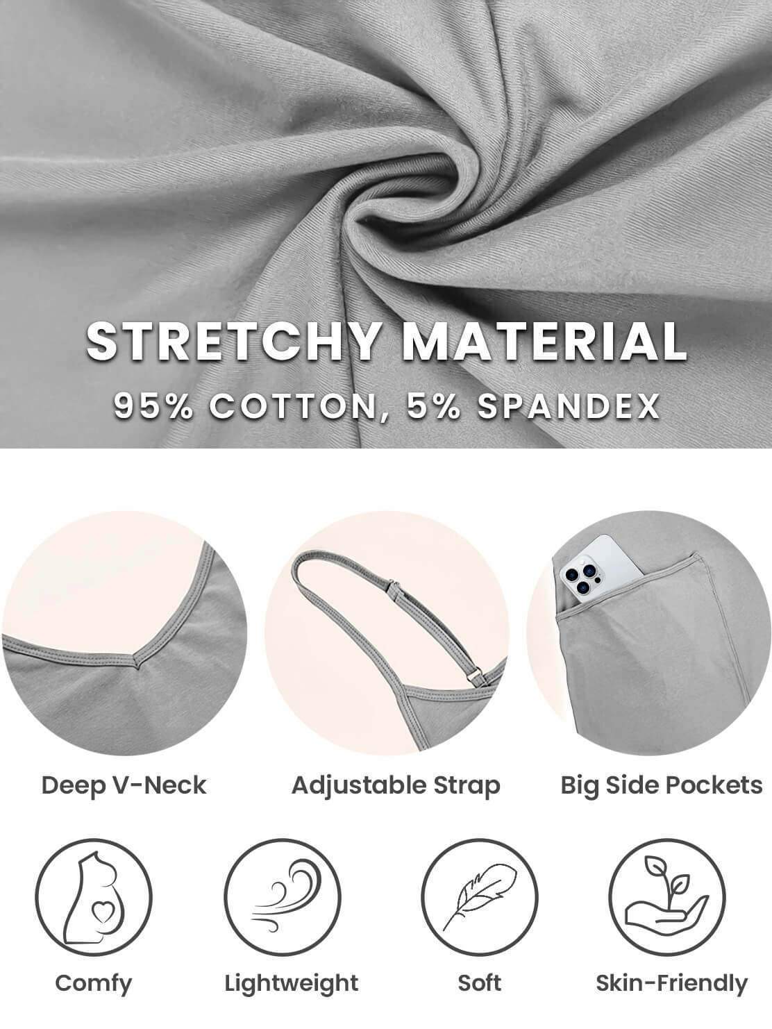 Solia – V-Neck Maternity Jumpsuit