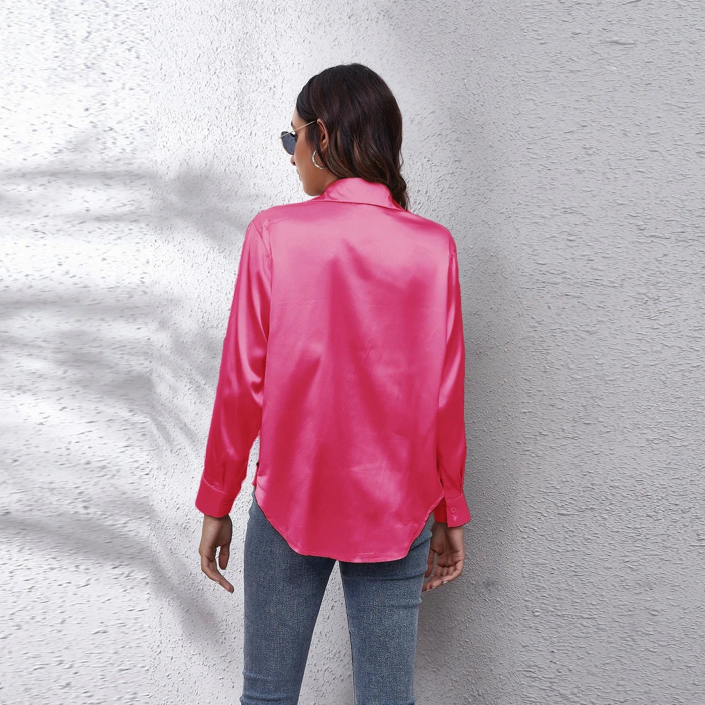 Elegant Silk Satin Blouse