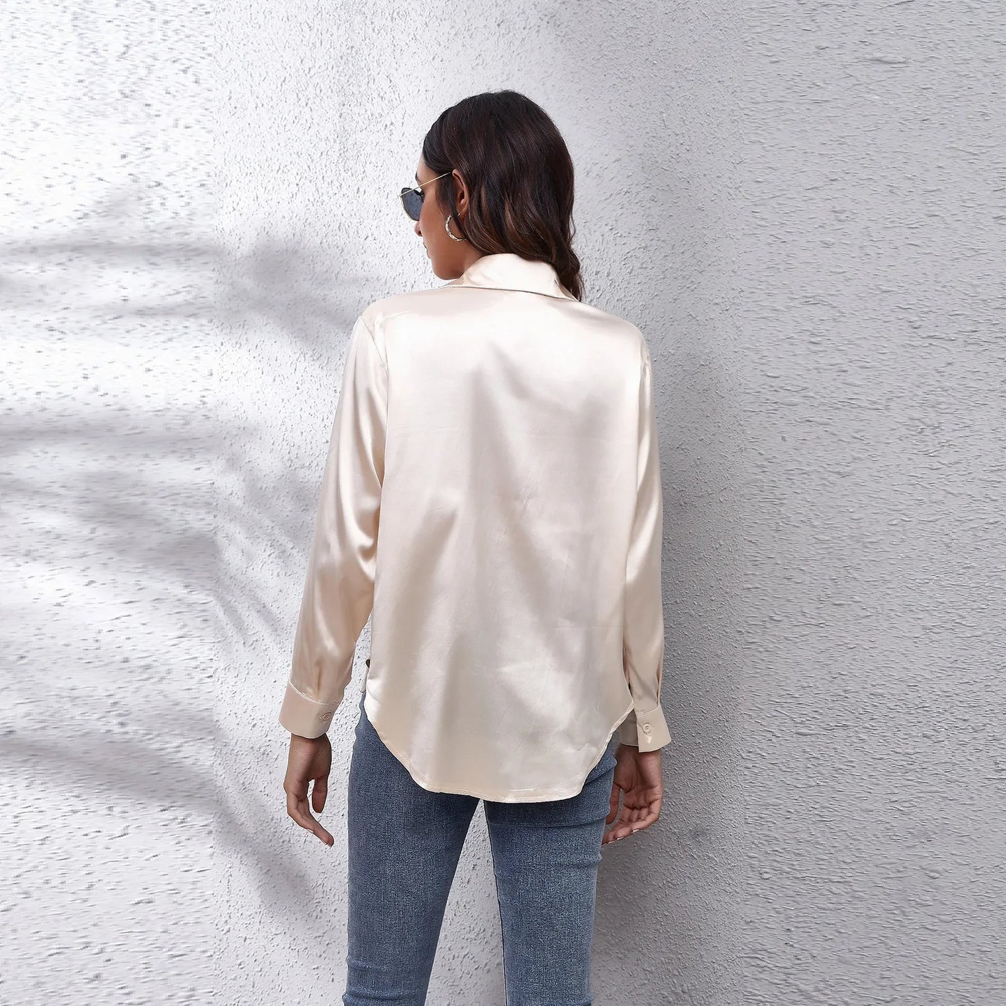 Elegant Silk Satin Blouse