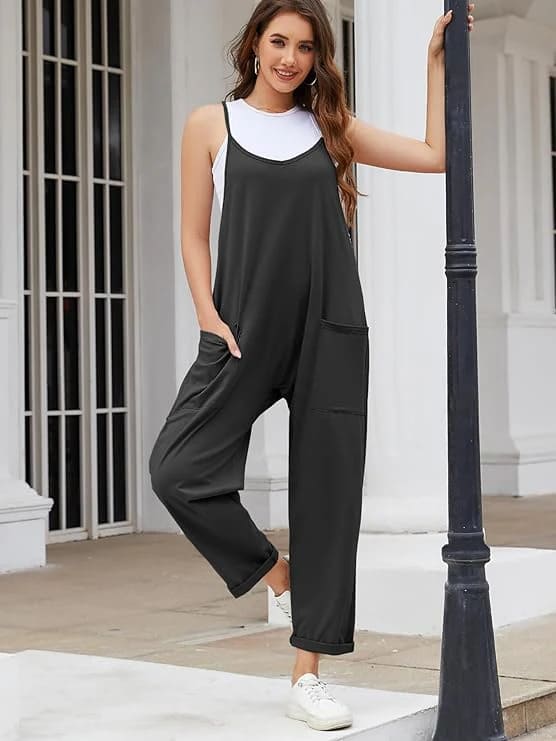Solia – V-Neck Maternity Jumpsuit
