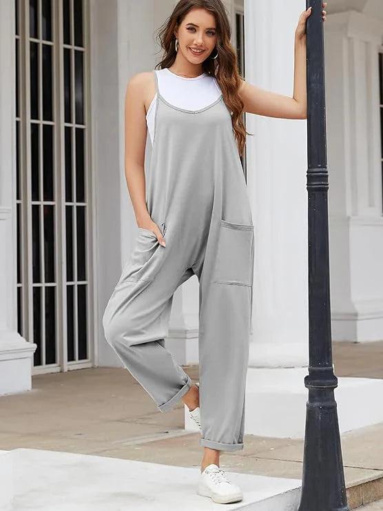 Solia – V-Neck Maternity Jumpsuit