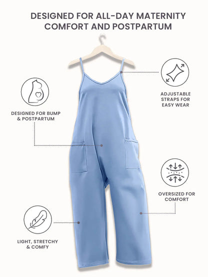 Solia – V-Neck Maternity Jumpsuit