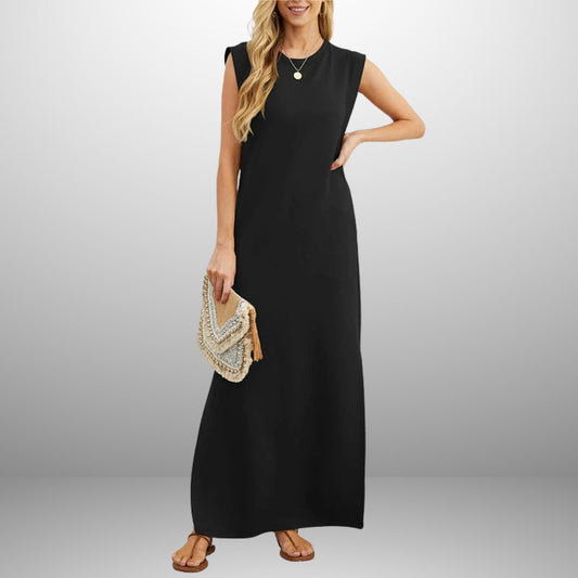 Selina – Effortless Split-Hem Maxi Dress