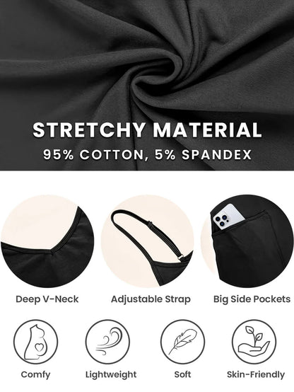 Solia – V-Neck Maternity Jumpsuit