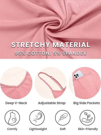 Solia – V-Neck Maternity Jumpsuit