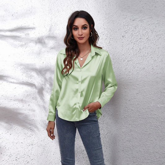 Elegant Silk Satin Blouse
