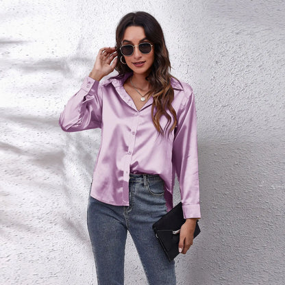Elegant Silk Satin Blouse