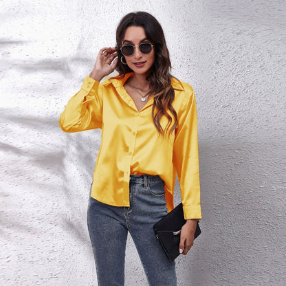 Elegant Silk Satin Blouse