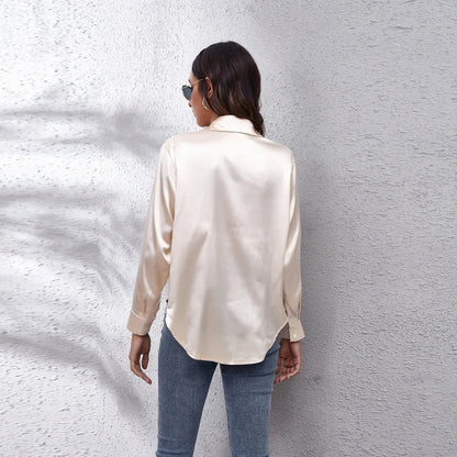 Elegant Silk Satin Blouse