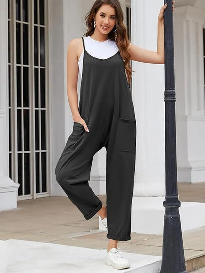 Solia – V-Neck Maternity Jumpsuit