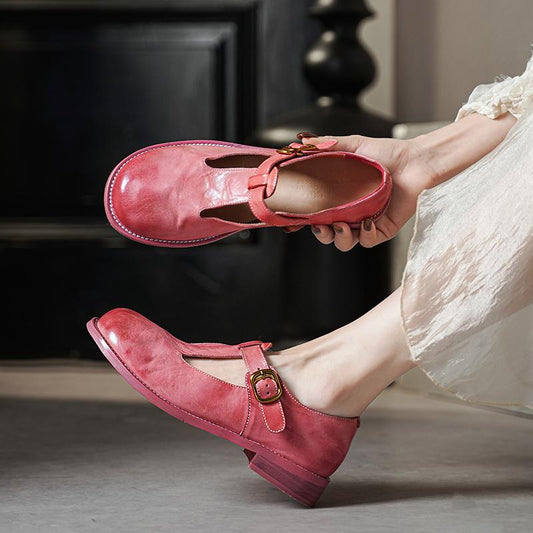 Elsie | Stylish Leather Mary Janes